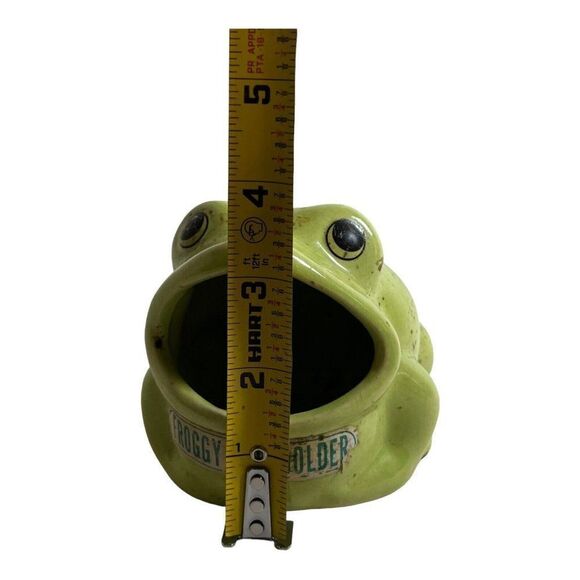 Vintage Froggy Pad Holder Sponge Brush Dish big mouth frog scouring pad holder - Picture 5 of 5
